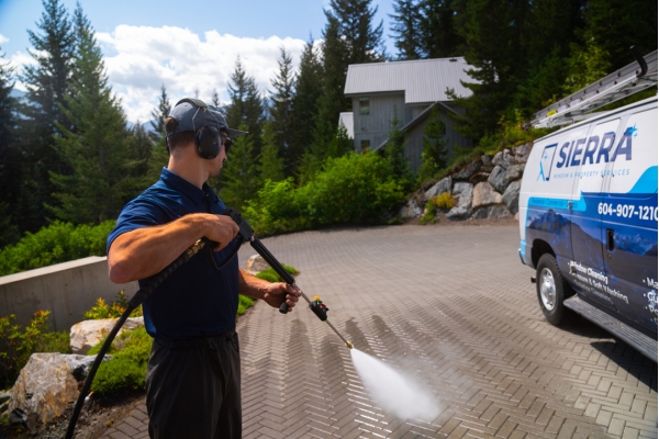 Sierra Services property cleaning project in Whistler BC