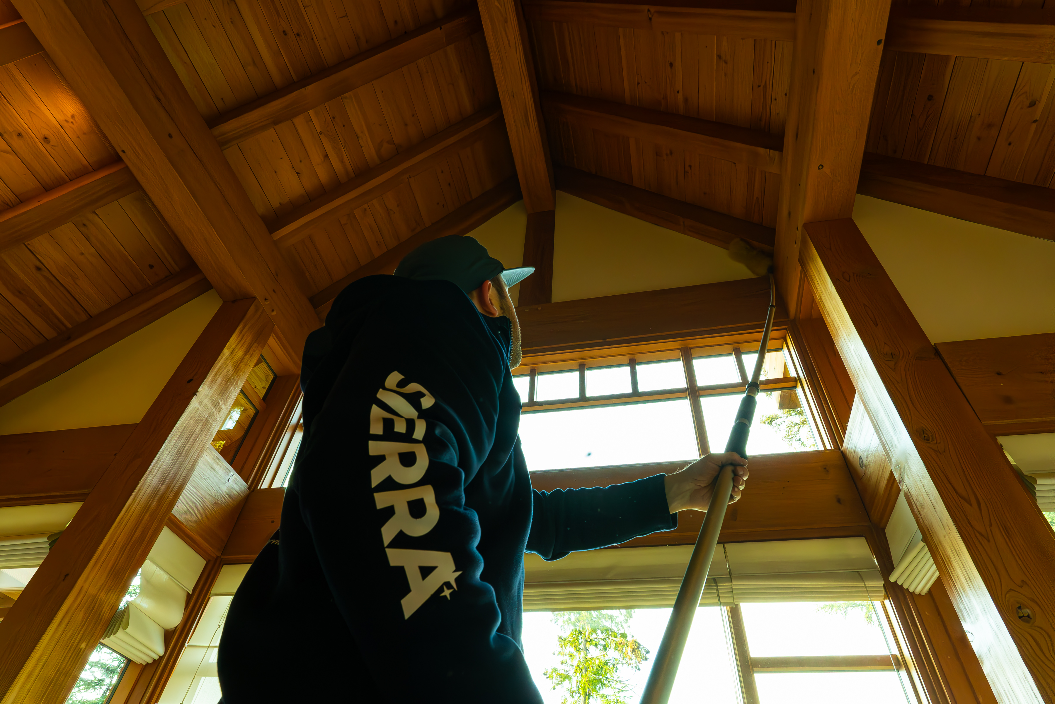 Sierra Services team member at work in Whistler